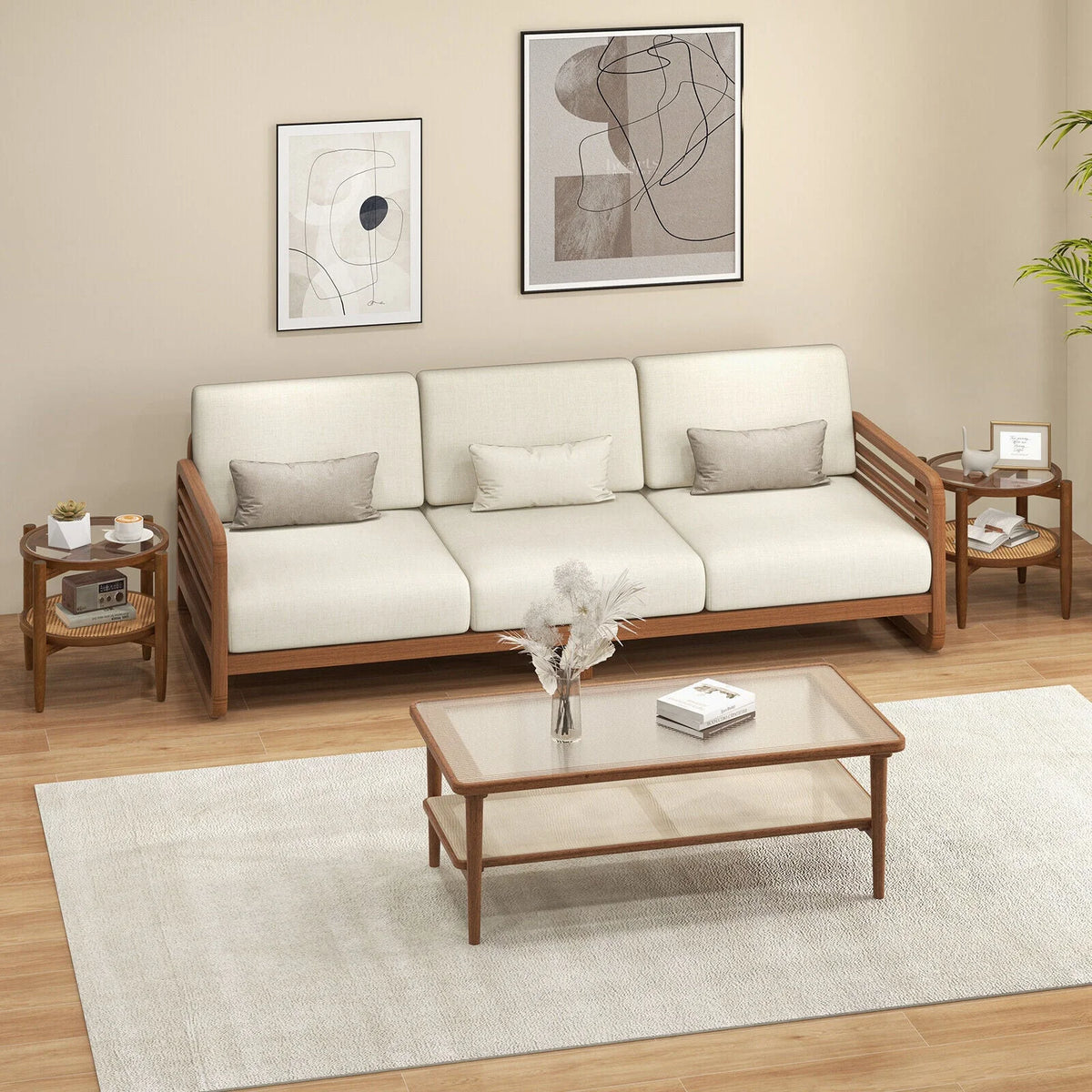 Set of 2 Storage Side Table F841