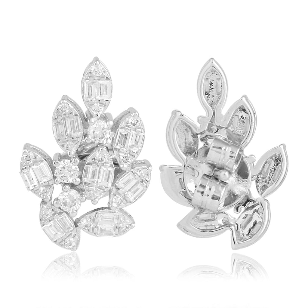 18k White Gold Diamond Stud Earrings E639250