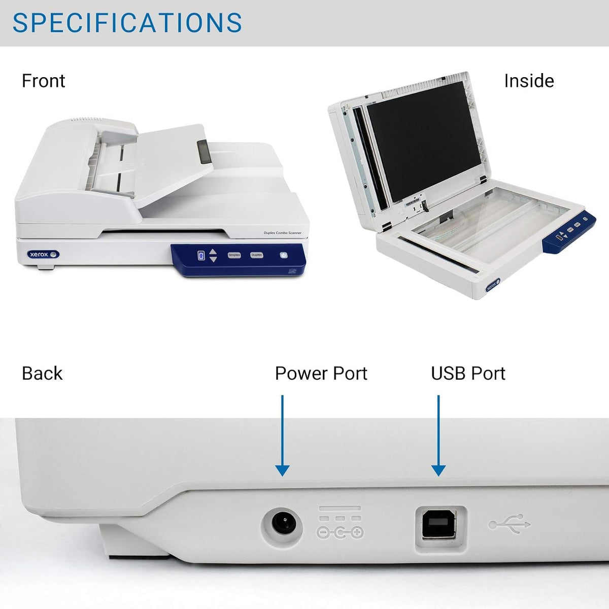 Duplex Flatbed Document Scanner with Automatic Document Feeder C361498