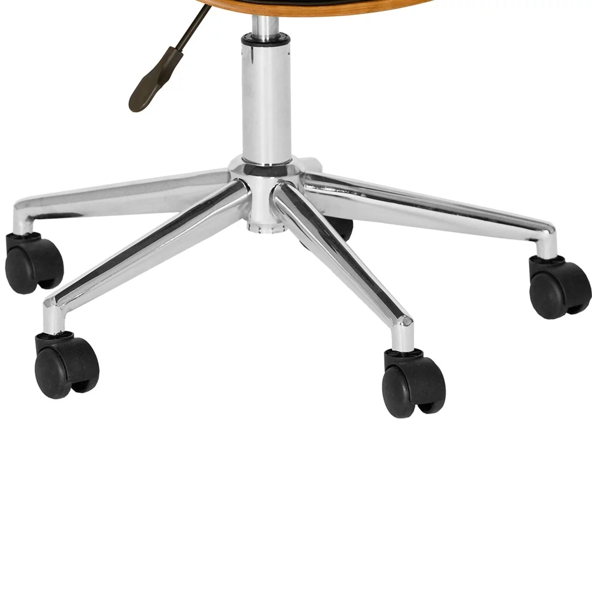 Brown and Black Swivel Office Chair N601872