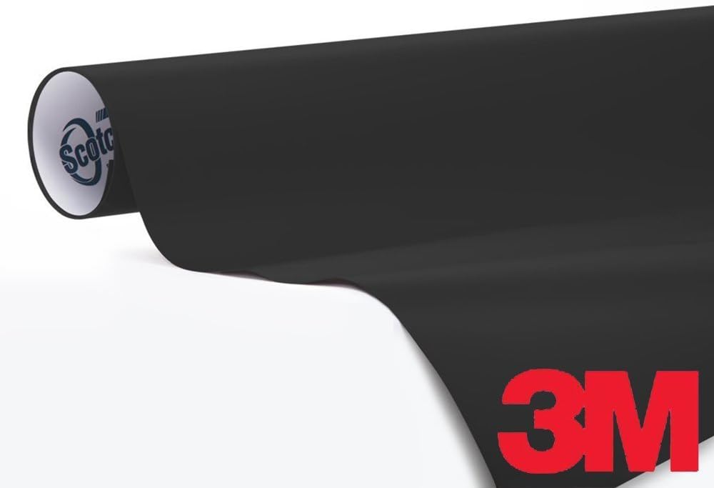Matte Black Air-Release Vinyl Wrap Roll Including Toolkit (5 Feet X 5 Feet) Pack of 2 P32299