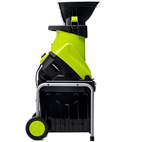 15-Amp Corded Electric Chipper with Collection Bin T474