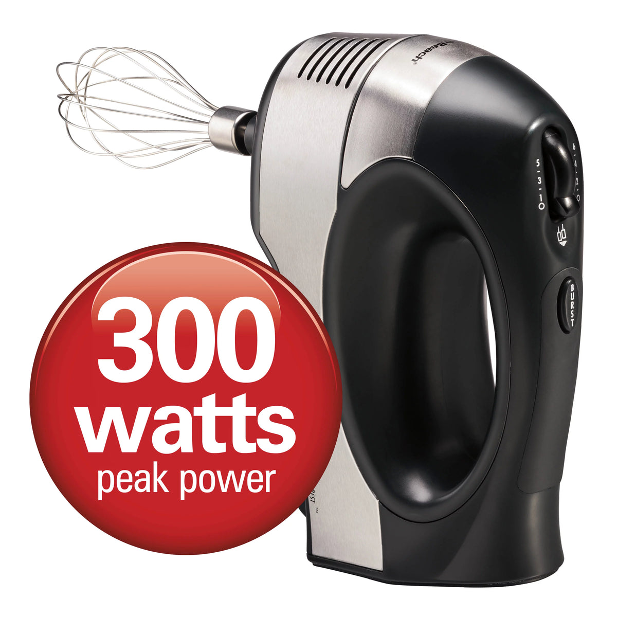 Restored Hand Mixer Stainless Steel 300 Watts E37461