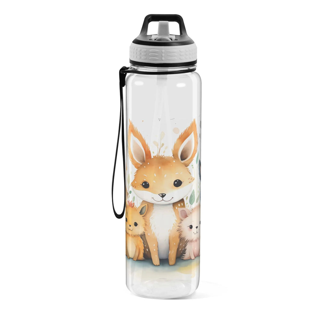 32oz Tritan Leakproof Clear Water Bottle with Straw G814