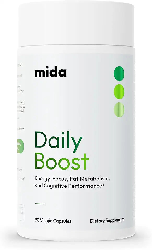 3-in-1 Thermogenic Formula with Natural Caffeine, VIT B12, Ginkgo Biloba, Ginseng, CoQ10, L-Theanine, Folate, 7-Keto DHEA, 30 Servings N6345