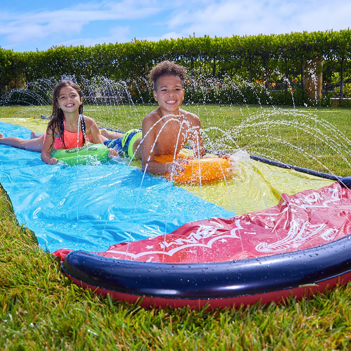 16 ft Double Water Slide with 2 Boogie Boards B804