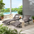 Wicker Outdoor Chaise Lounge, Set of 2 P188021