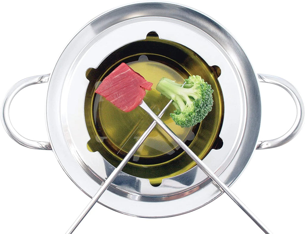 11 Pcs Stainless Steel Meat Fondue Set D177879