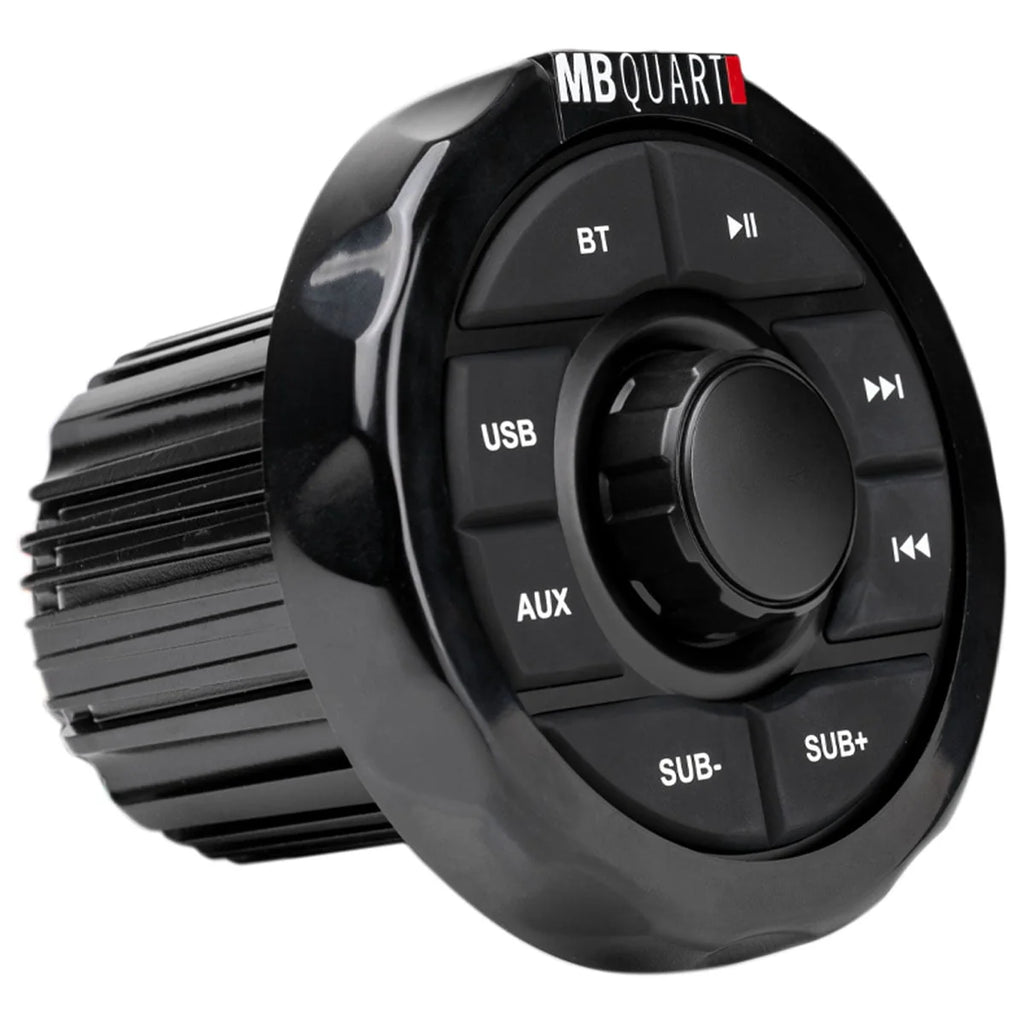Marine Gauge Receiver with Bluetooth and 2 Black 6.5 Speakers U439205