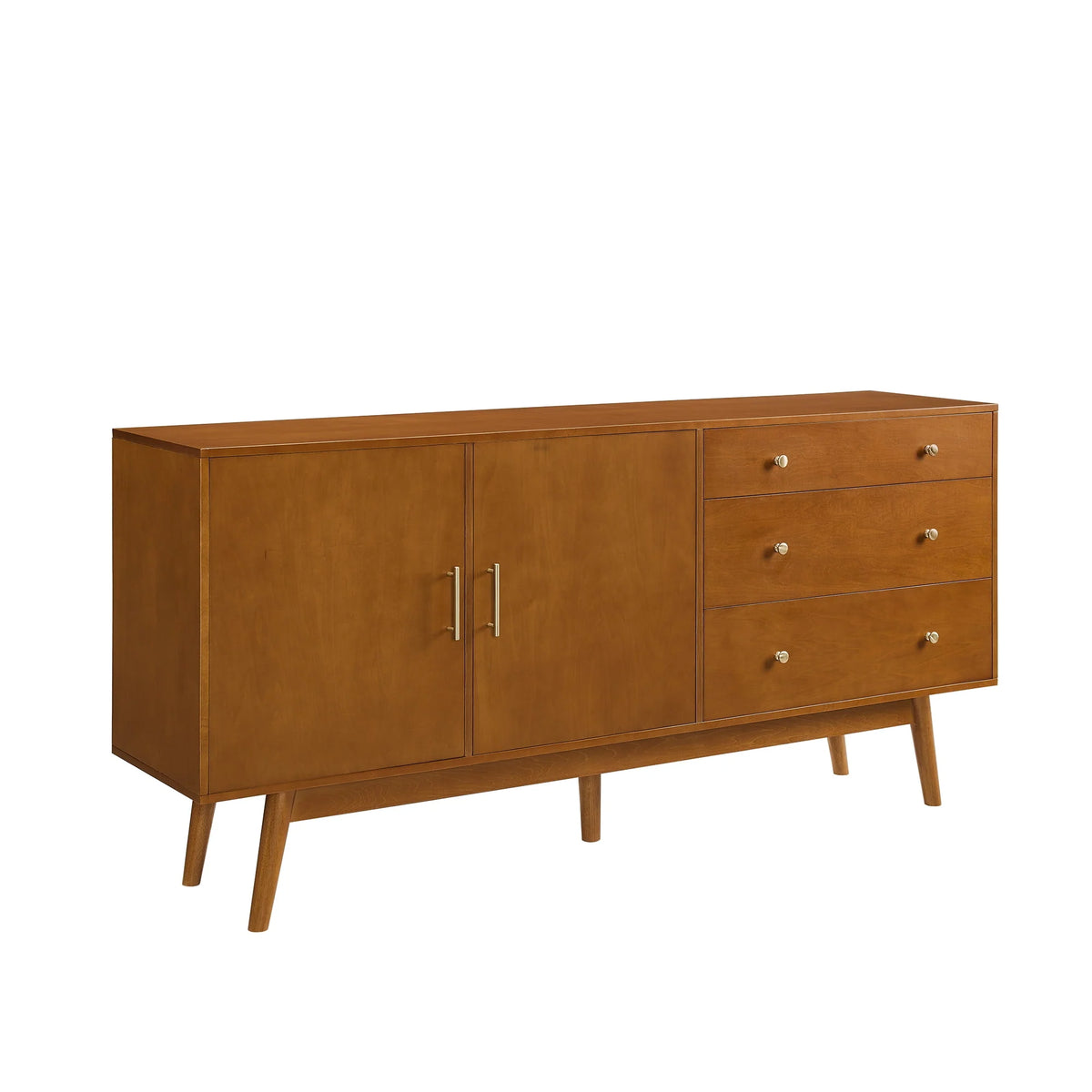Mid Century 3-Drawer and 2-Door Sideboard S378