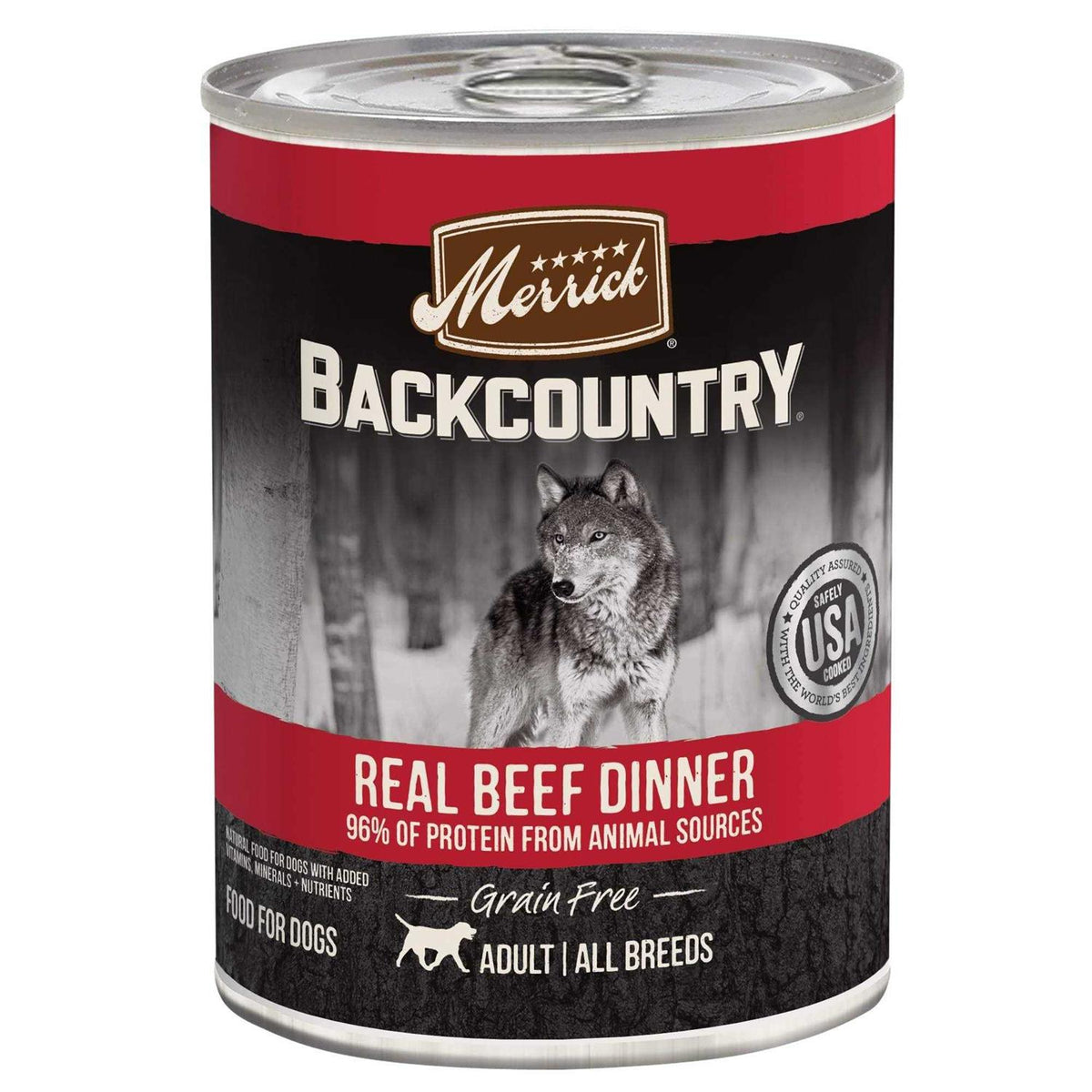 96% Real Beef Grain Free Canned Dog Food L51072