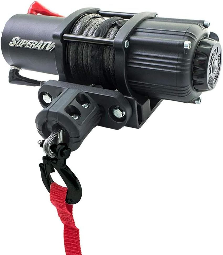 3500 lb Black Ops Winch with Heavy Duty Winch Mounting Plate Complete Kit T795
