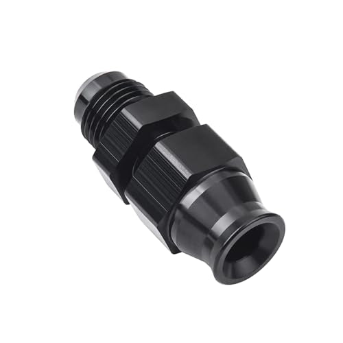 Aluminum Alloy Black Anodized 3/8" Straight Compression Fitting Adapter V3917