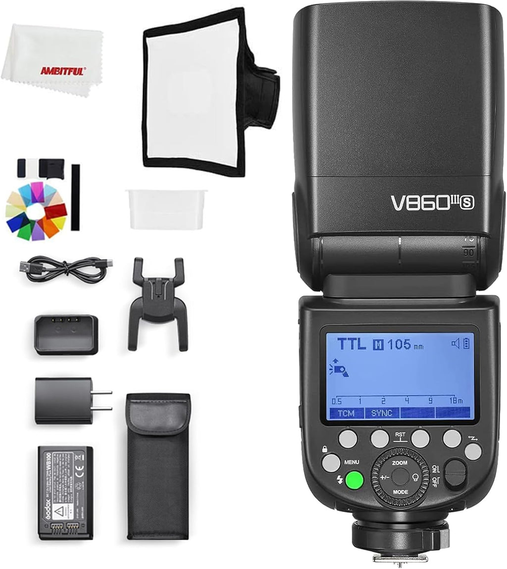 2.4G High-Speed Sync 7.2V 2600mAh Li-ion Battery Camera Flash Speedlite E19945