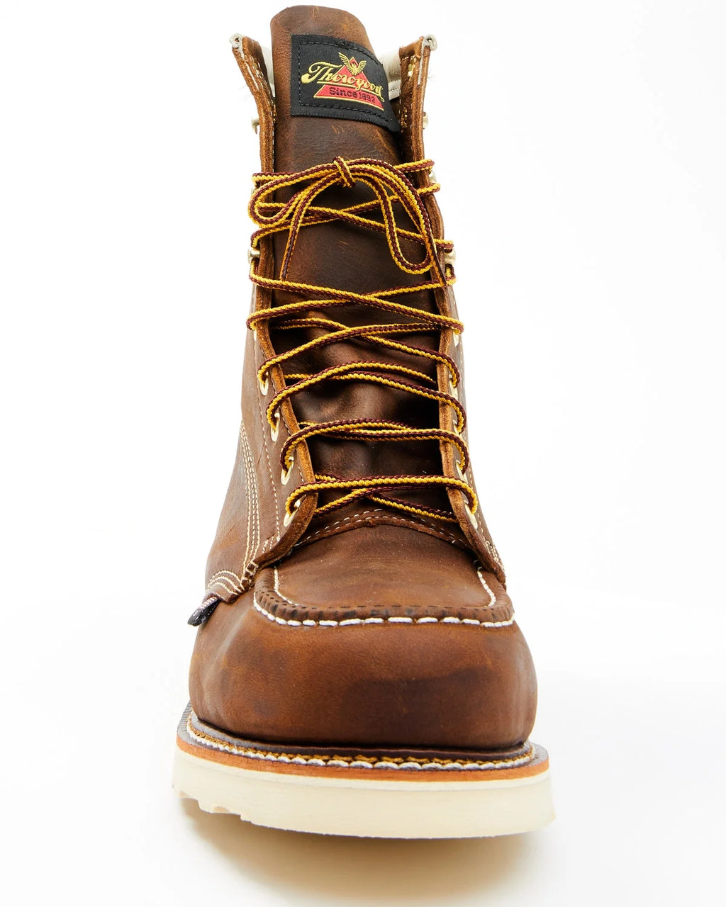 Brown 8" Wedge Work Boots I9397
