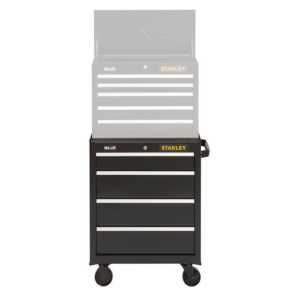 Black 4-Drawer Rolling Tool Cabinet N88019