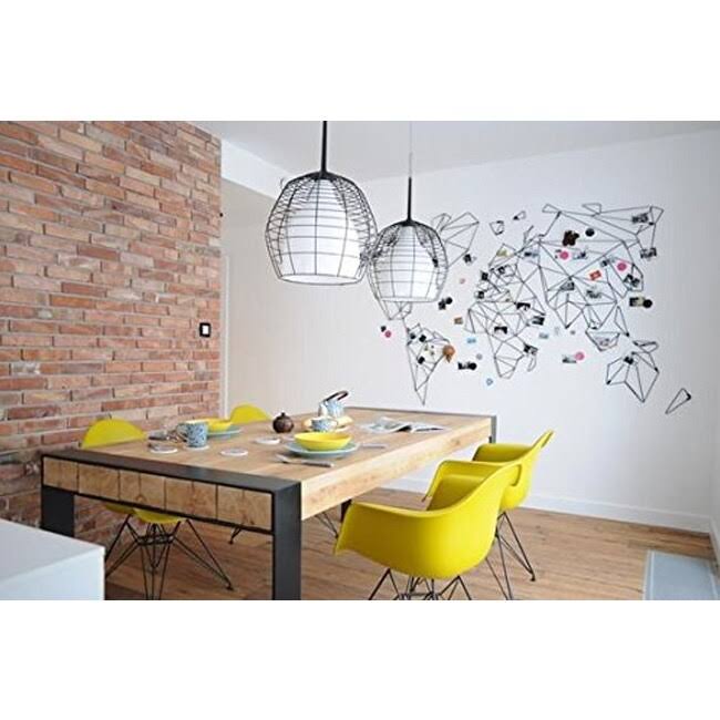 Clear Plastic Armchair with Black Wire Legs T748
