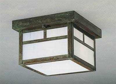 2-Light Glass Outdoor Ceiling Light O864