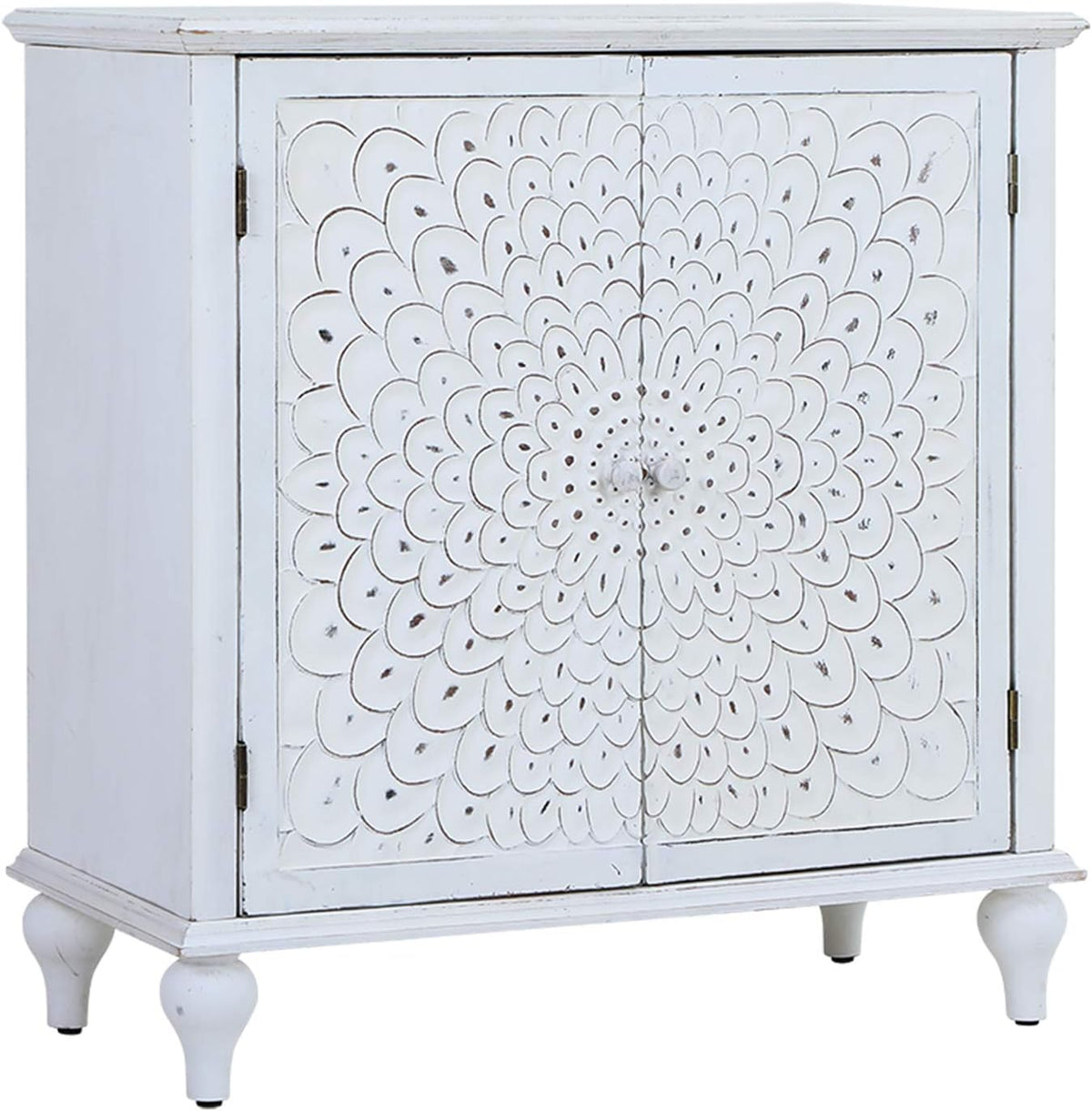 White Storage Cabinet with 2 Doors B72433