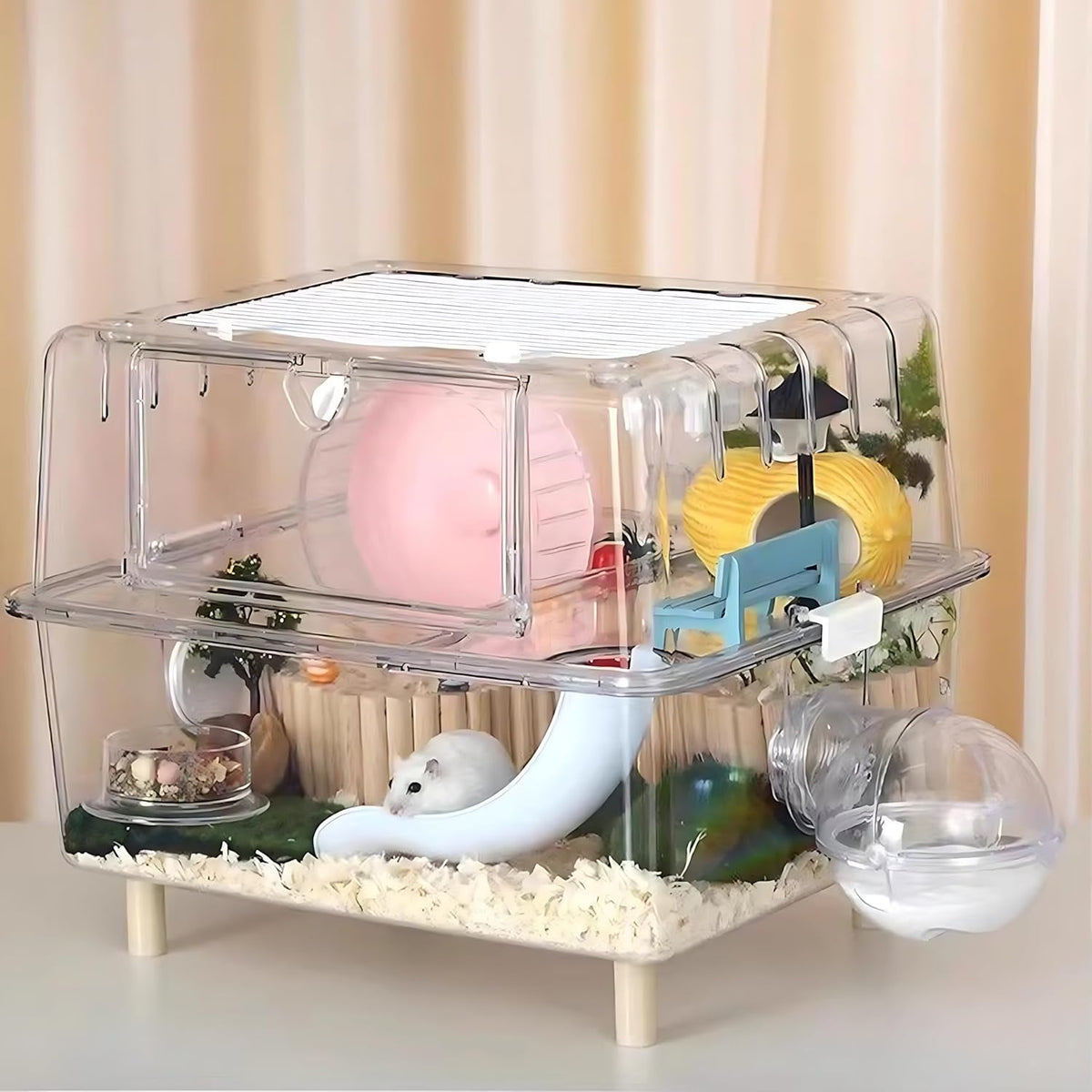 Transparent Acrylic Small Animal Cage W854147