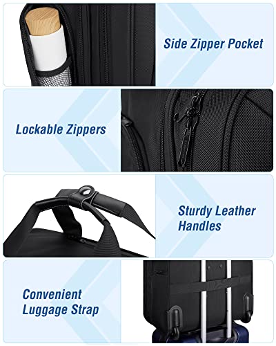 Black 17.3 Inch Rolling Laptop Bag H7688