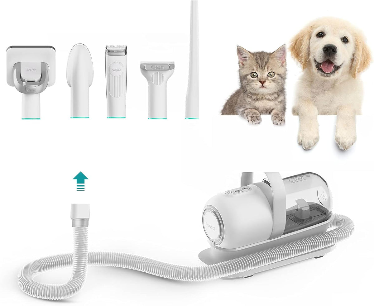 Pet Grooming Kit & Vacuum Suction with 5 Grooming Tools G590