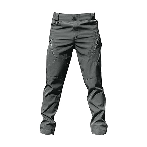 Men's Ripstop Stretch Cargo Pants with Multi Pockets Z8859