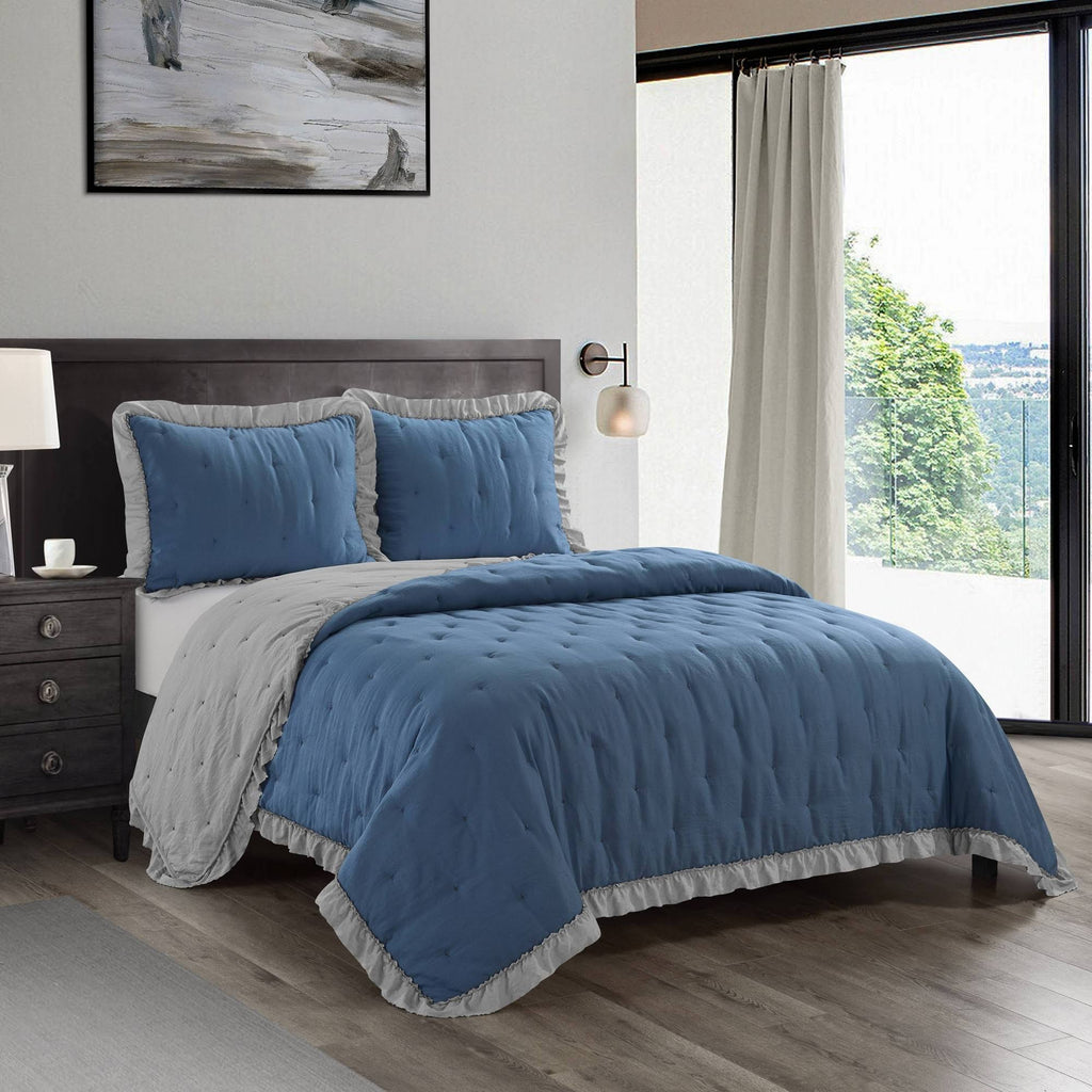 3 Piece Microfiber Quilt Set C2197