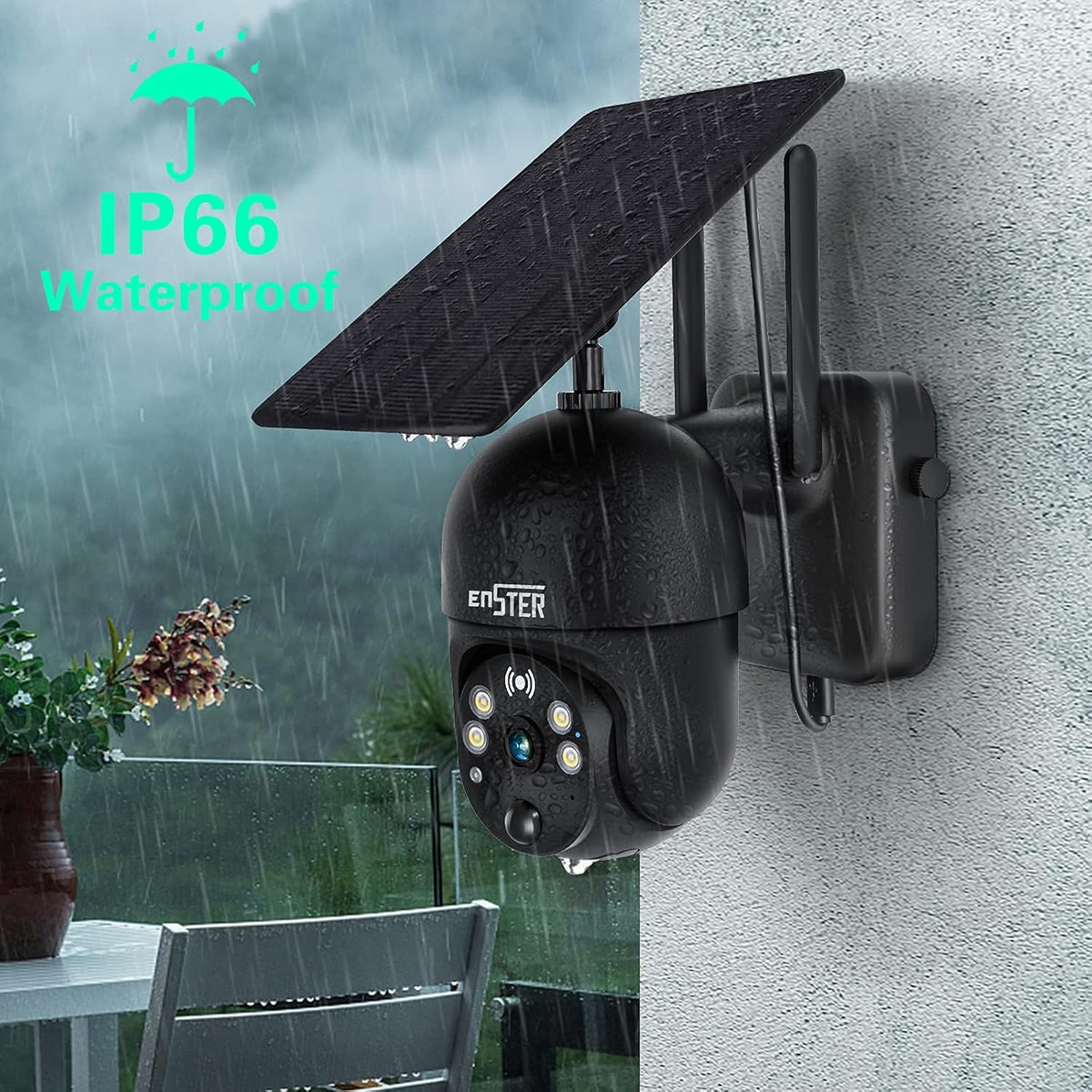Wireless 360° PTZ 15000mAh Battery Powered Security Camera with Spotlight M721