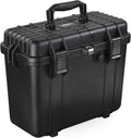Compact Tall 16.93 Protective Gear Case Water and Shock Resistant with Foam (Black) G423