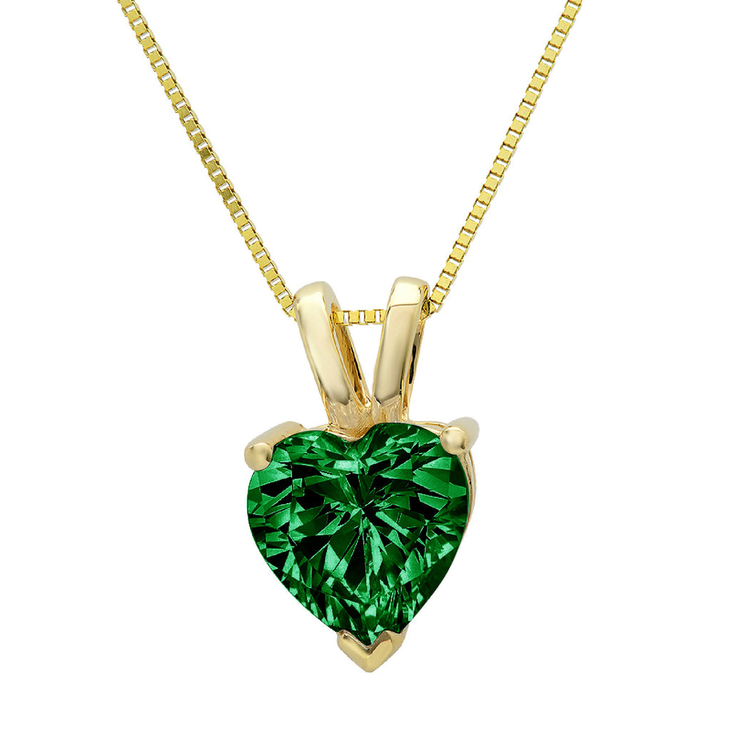 2.0 ct Heart Cut Solitaire Pendant with 18" Chain L888254