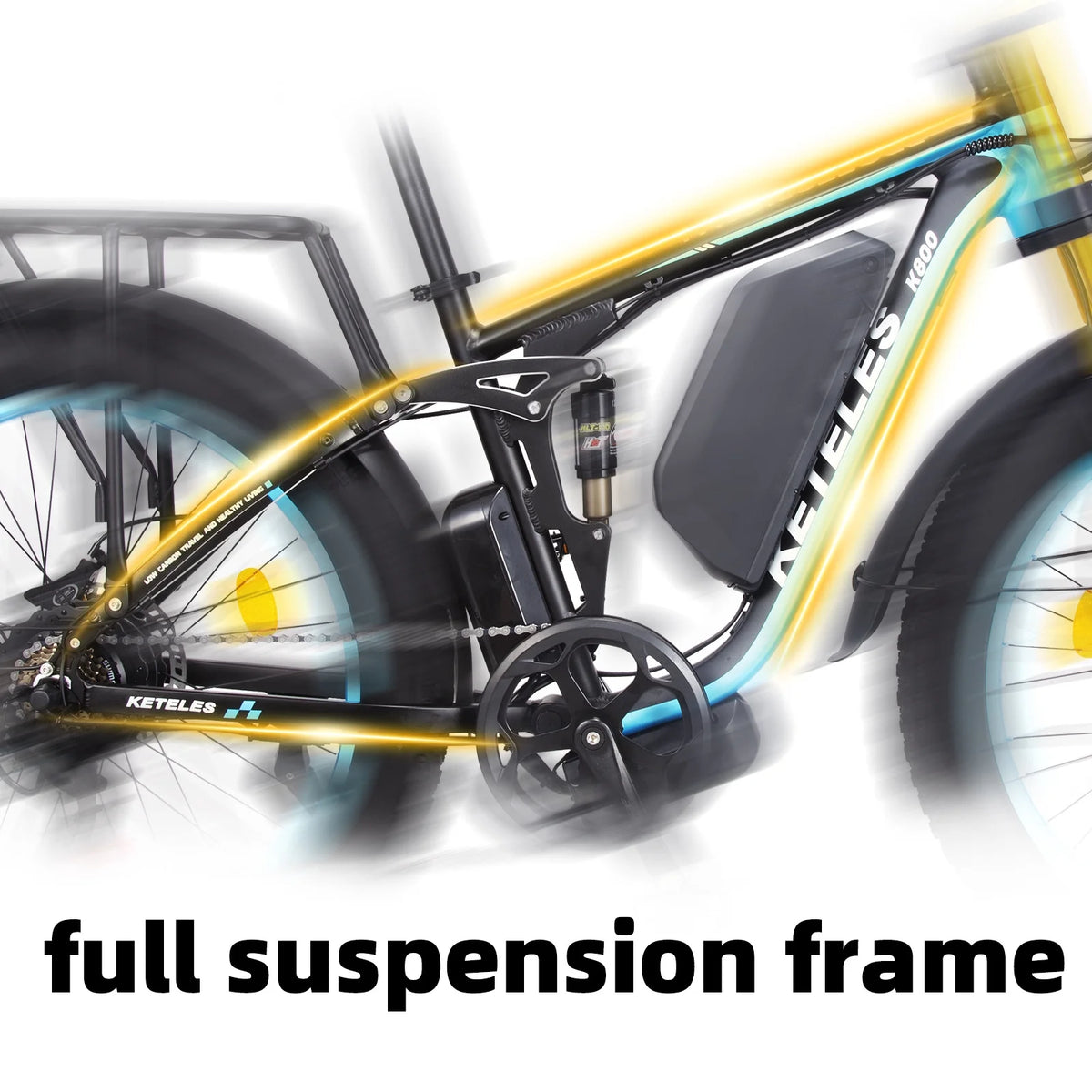 26" Electric Mountain Bike with 48V 17.5Ah Removable Battery 1000W Full Suspension Dual Hydraulic Disc Brake N121