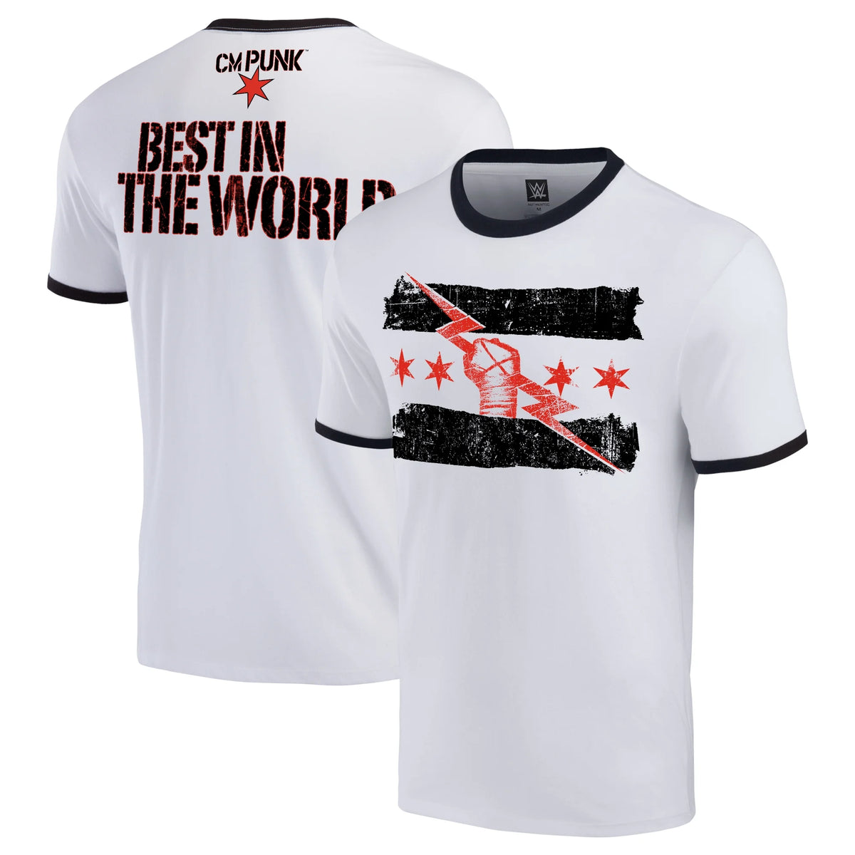 Men's White/Black Ringer T-Shirt F64369