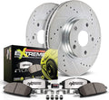 Rear Z26 Carbon Fiber Brake Pads with Drilled & Slotted Brake Rotors Kit K86877
