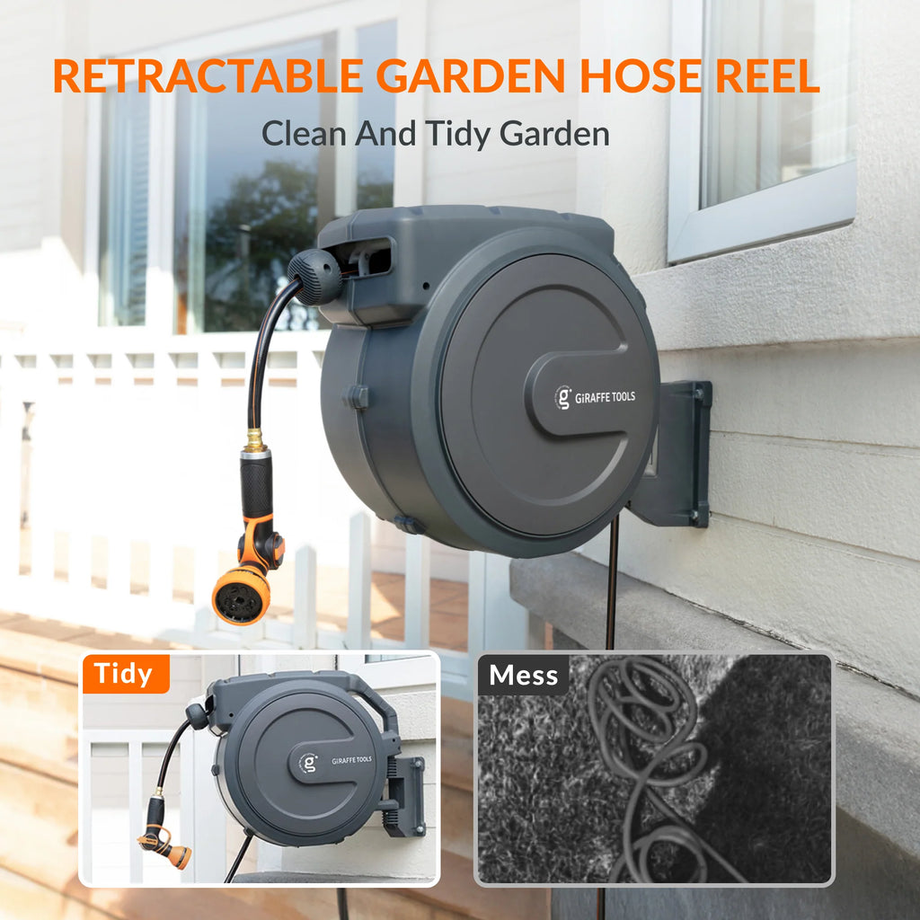Retractable Garden Hose Reel 1/2in 78ft H70769