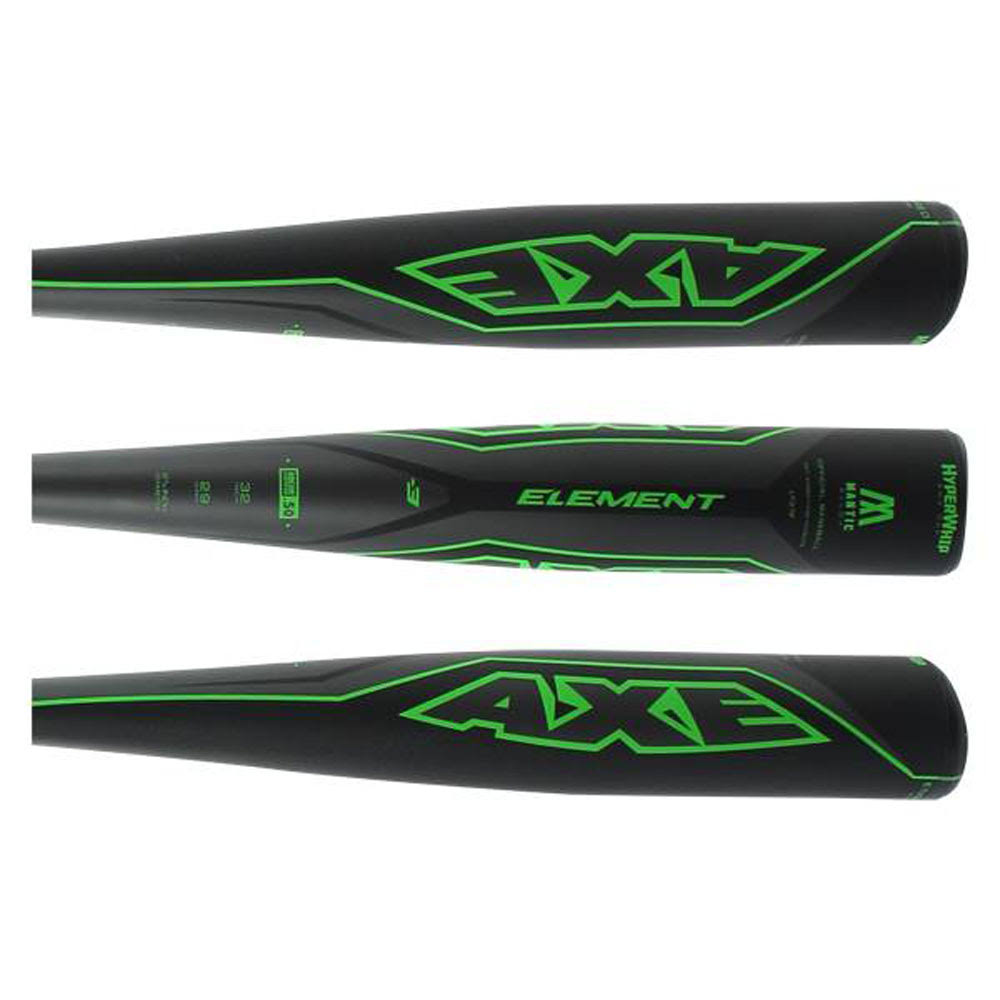 Black/Green Alloy BBCOR Baseball Bat I37487