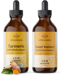 Turmeric Curcumin & Mushroom Complex Liquid Drops 2 Pack O967