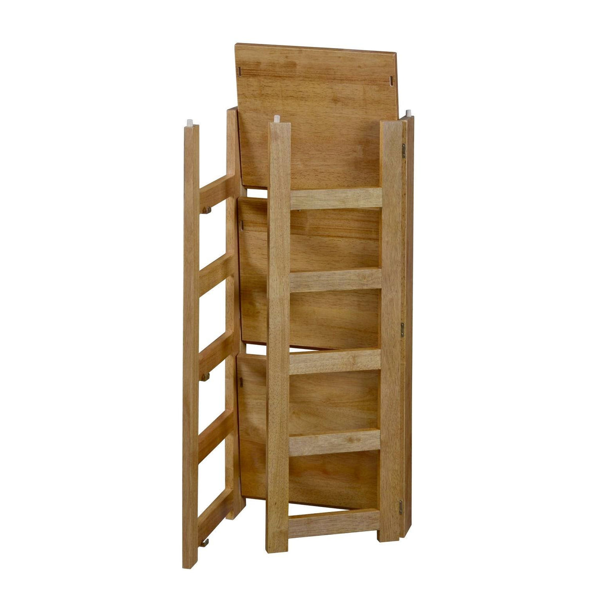 Square Folding Bookcase with Fabric Bins A7271