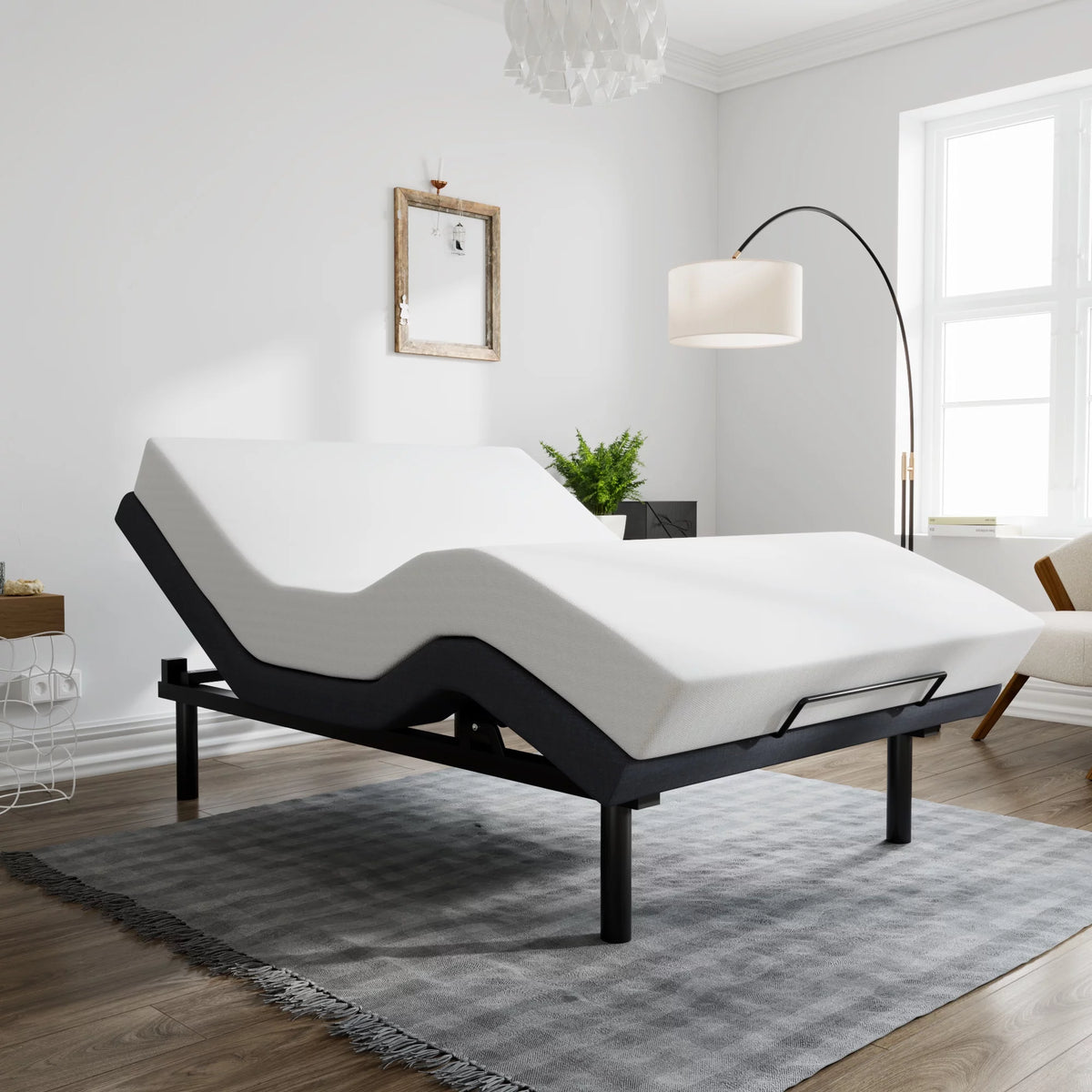 Queen Size Adjustable Bed with Wireless Remote F251441