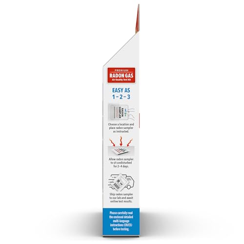 Radon Test Kit – 1 Short-Term Test Per Kit E91514