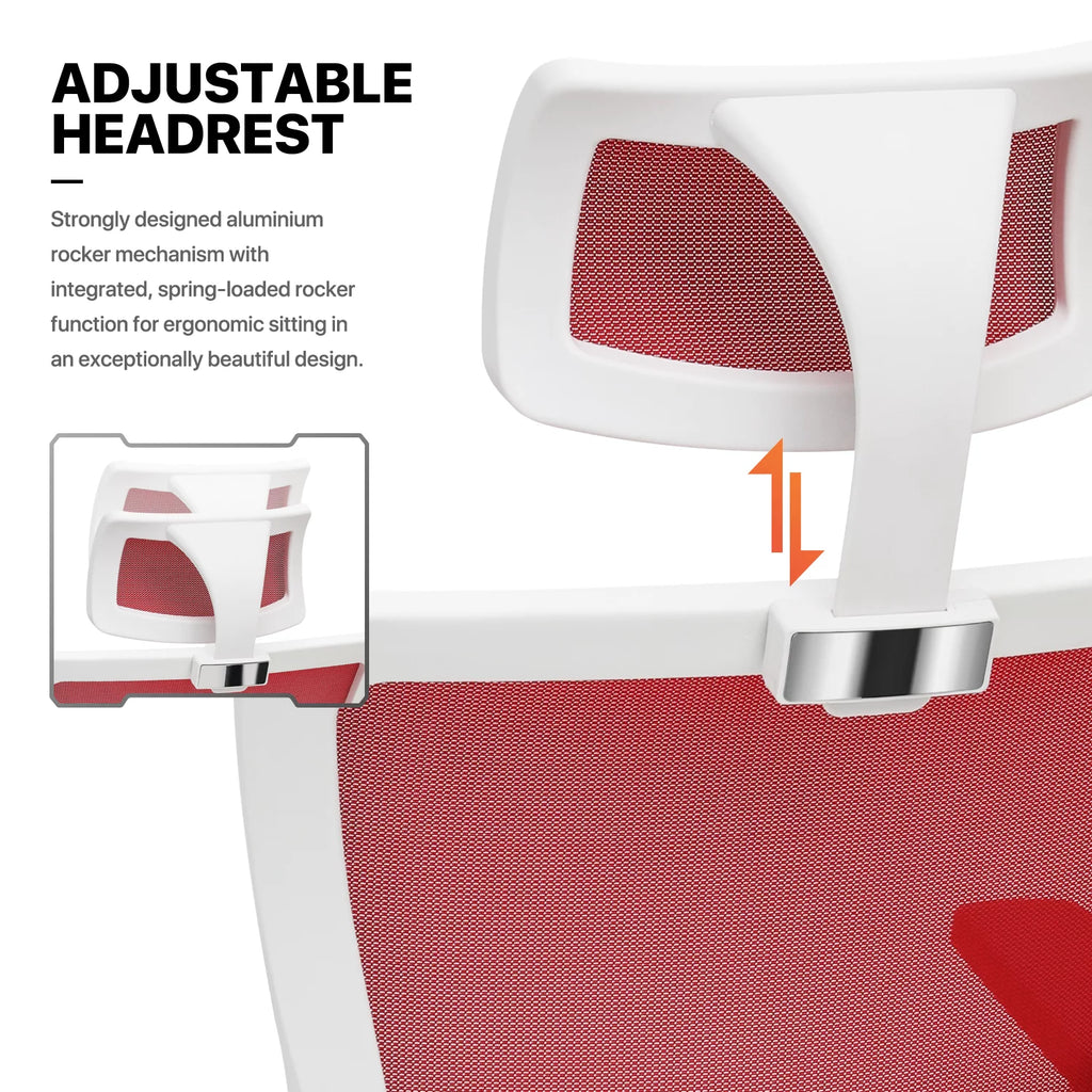 Computer Desk & Chair Set Adjustable Swivel Office Chair L Shaped Writing Table Workstation with Monitor Stand Red J702