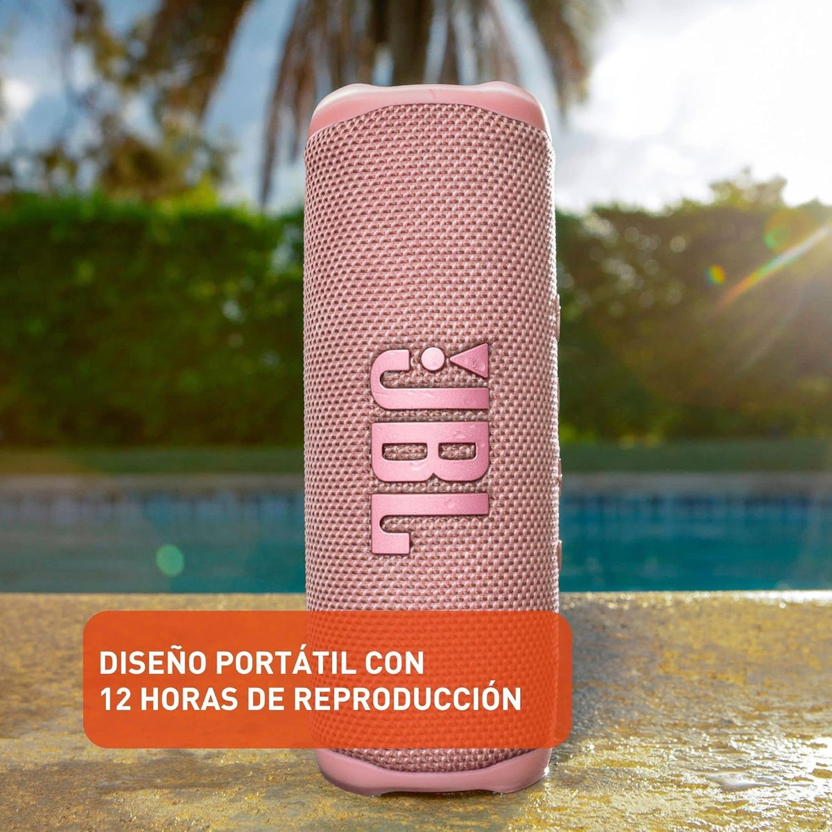 Pink Portable Bluetooth Speaker S532616