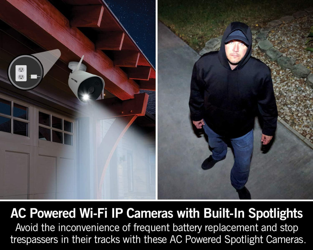 1080p HD Wi-Fi Indoor/Outdoor Camera with Night Vision, 2-Way Audio, 2-Pack O638