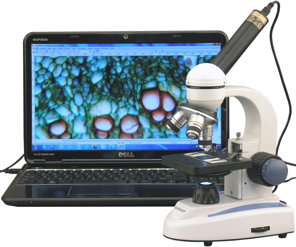Compound Monocular Microscope, 40x-1000x Magnification, LED Illumination S16911