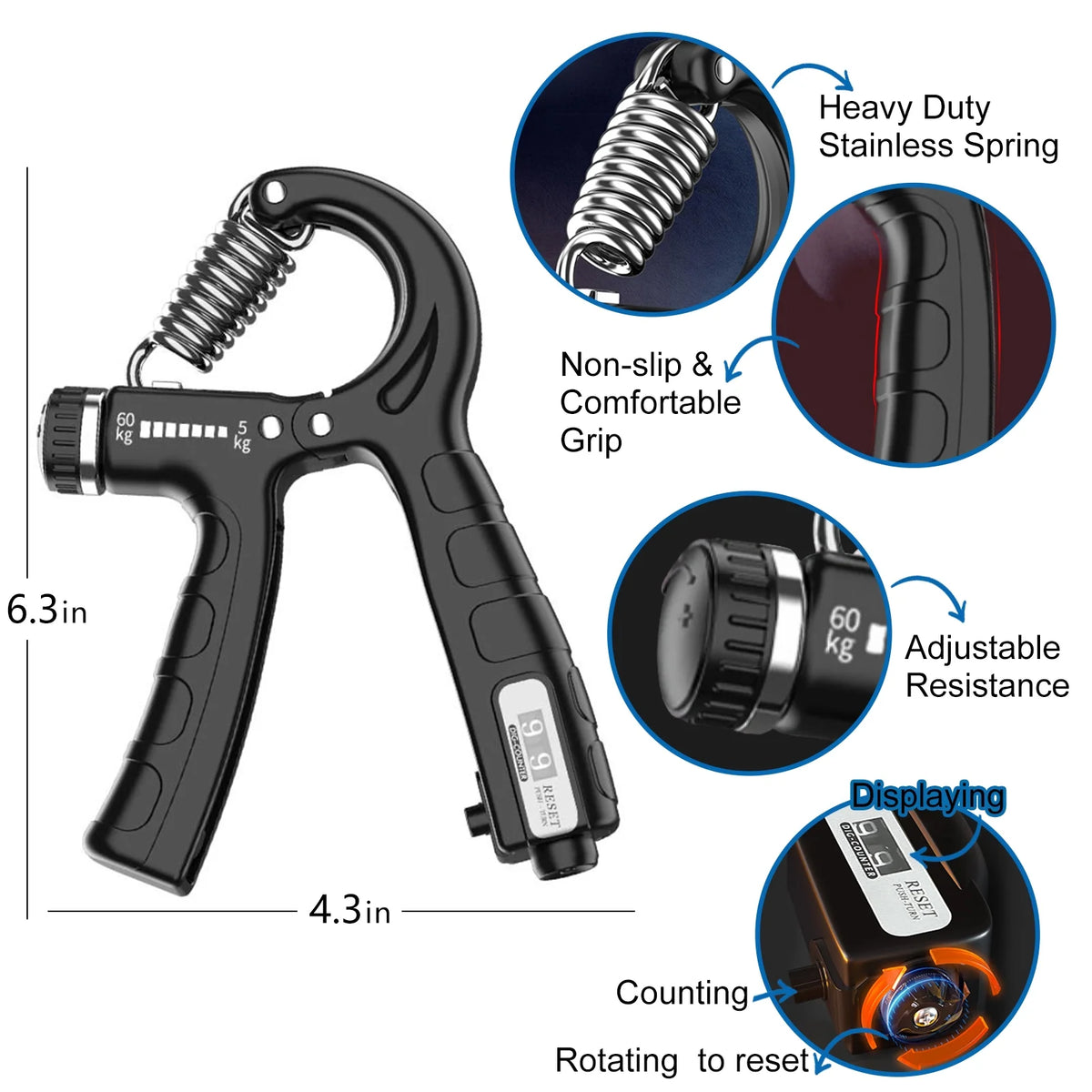 Adjustable Hand Grip Strengthener S140