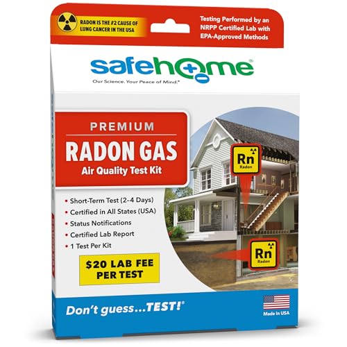 Radon Test Kit – 1 Short-Term Test Per Kit E91514