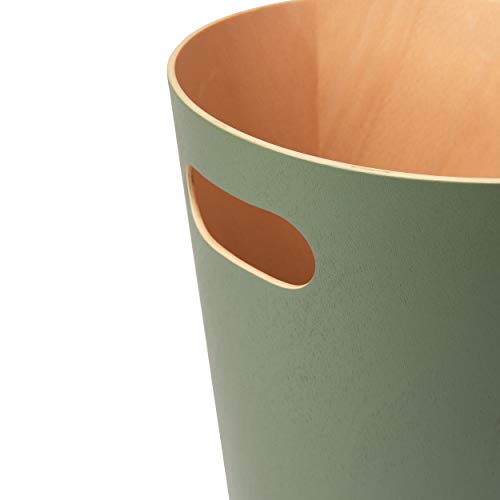 Natural 2 Gallon Wooden Trash Can O86658