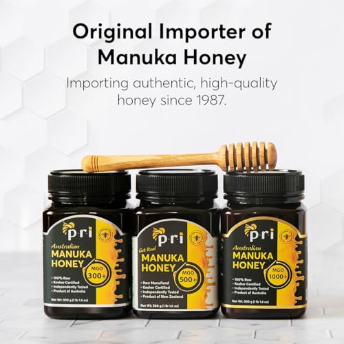 MGO 200+ Raw New Zealand Manuka Honey, 500g Jar P3691