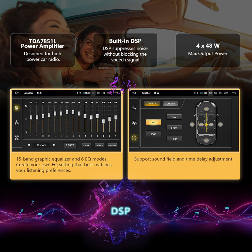 Android 11 Car Stereo, 9 Inch Single Din Car Radio with CarPlay & Android Auto A884532