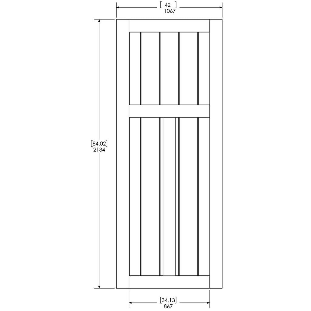 Unfinished Pine Barn Door Slab 42 in. Q55632